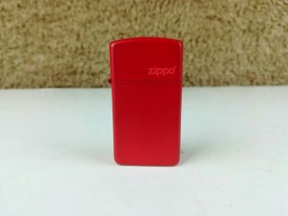 Zippo Red Matte Windproof Lighter Usa Made