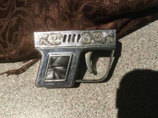 Vintage Penguin Mini Gun /pistol Lighter Very Detailed Scrolling