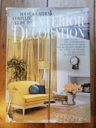 Vintage House And Garden Complete Guide To Interior Decoration 1960 Hardback