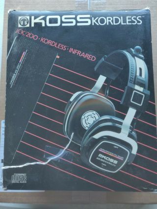 Koss Kordless Jck/200 - S Infrared Studio Headphones.  Vintage.