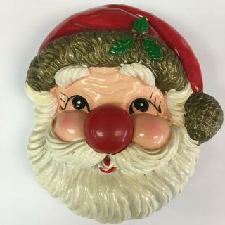 Vintage Santa Claus Musical Door Bell Nose Ringer Battery Operated 2