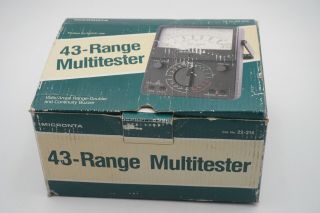 Multitester Micronta 43 - Range Volts/amps Range Doubler 22 - 214