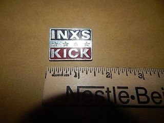 Vintage Rare Inxs Square Enamel Button,  Pin,  Pinback