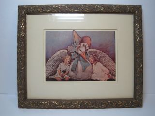 Vintage 1984 Jessie Wilcox Smith Mother Goose Framed Picture Print 11 " X 9 "