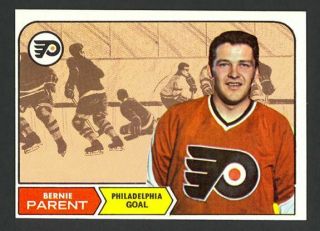 1968 - 69 Topps Hockey Bernie Parent 89 - Rc - Philadelphia Flyers -