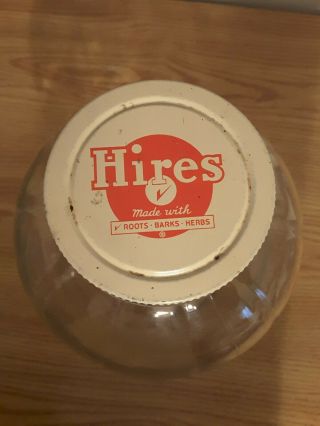 RARE VINTAGE  HIRES ROOTBEER  GALLON JAR WITH PAPER LABEL & LID 2
