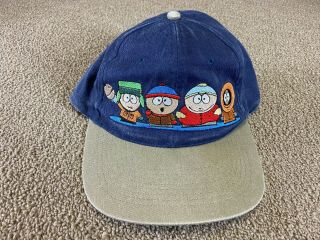 South Park Hat Strapback Cap Comedy Central Stan Kyle Cartman Kenny Shirt Vtg