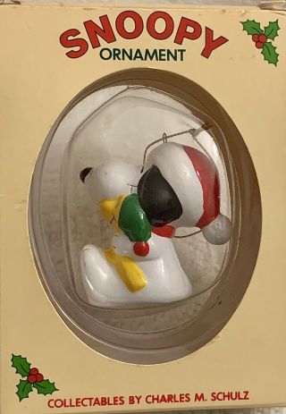 Vintage Snoopy Christmas Ornament,  Union Wadding Company,