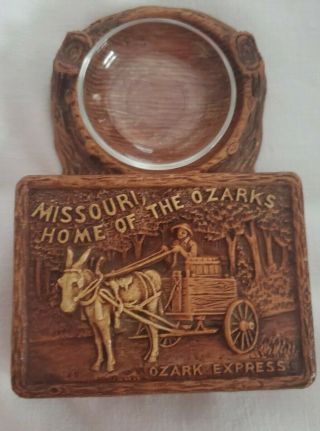 Vintage Multi Products Inc Missouri Home Of The Ozarks Cigarette Box Ashtray
