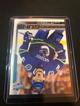 2018 - 19 UD Series 1 Young Guns Elias Pettersson 248 Vancouver Canucks 2