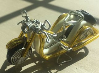 Vintage Hand Wired Yellow Scooter