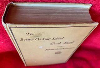 VINTAGE 1929: BOSTON COOKING SCHOOL COOKBOOK,  FANNIE MERRITT FARMER 2