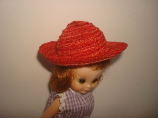 Vtg 1950 ' s Betsy McCall Doll School Girl Hat,  Fit Ginny/Muffie/Mdm Alex/8 