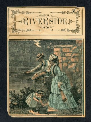 Old Riverside Cigar Label - Very Early - Circa 1870 