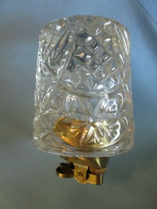 Gorgeous Mid Century Art Deco Crystal Cigarette Table Lighter 4 