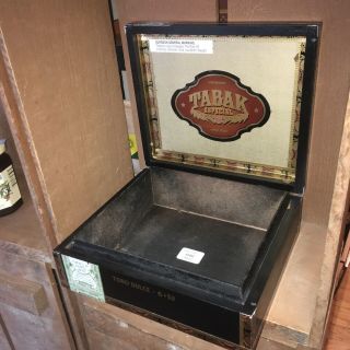 Drew Estate Tabak Especial Toro Dulce Empty Wooden Cigar Box 9.  25x8x3