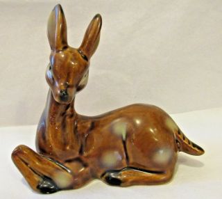 Vintage Ceramic Fawn/ Doe/deer Figurine For Christmas Village Scene