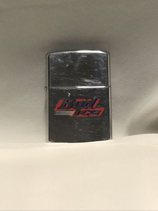 1996 - - Polished Chrome Bud Ice Beer Promotional Zippo Lighter - - - Very Collectible