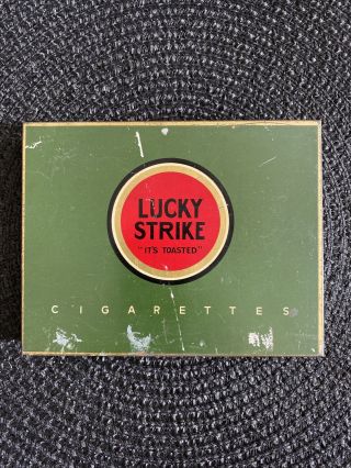 Vintage Lucky Strike Cigarette Tin Box