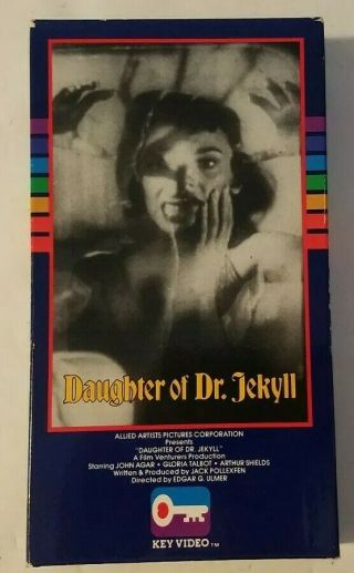 Daughter Of Dr.  Jekyll (vhs,  1985) Key Video Vintage Horror 1958