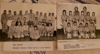 2 Vintage Harlem Nyc Boy Scout And Brownie Troops 1964 5x5 Snapshots