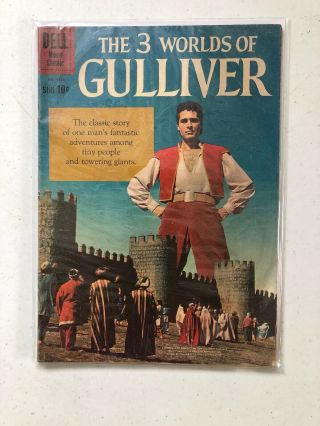 Vintage Four Color 1158 The 3 Worlds Of Gulliver Dell Comic 1960