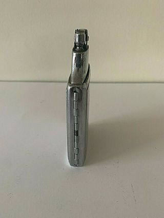 Vintage RONSON Silver Tone Cigarette Lighter /Holder Combo 2