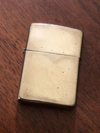 Vintage Solid Brass Zippo Lighter - 1932 - 1992 Anniversary - & Desc