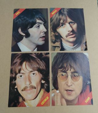 John,  George,  Paul,  Ringo The Beatles 4 X Vintage Poster 1970