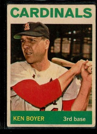1964 Venezuelan Baseball St.  Louis Cardinals World Series Ken Boyer Card 160