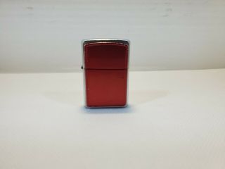 Zippo Chrome With Red Cover Windproof Lighter Made In U.  S.  A