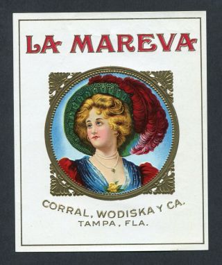 Old La Mareva Cigar Label - Image - Tampa,  Florida