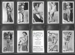 Carreras 1939 (glamour) Full 54 Card Set  Glamour Girls
