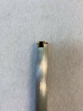 Vint.  Colibri Cigar Cigarette Pipe Pen Lighter,  Silver w/ Gold Accents 2