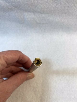 Vint.  Colibri Cigar Cigarette Pipe Pen Lighter,  Silver w/ Gold Accents 3