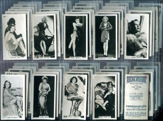 Tobacco Card Set,  Carreras,  Film Stars Photos,  Actor,  Actress,  2nd Series,  1938