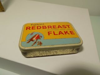 Ogden ' s Red Breast Robin Bird 2 oz Tobacco Tin c1950s 2