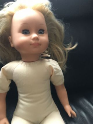 18 " Gotz Puppe Doll American Girl Prototype Ash Blonde Hair Blue Eyes