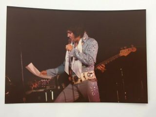 Elvis Presley Vintage 40,  Year Old Kodak Concert Photo Msg Ny Blue Cape