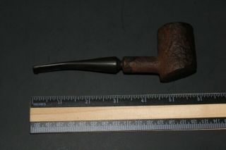 Rusticated Vintage Poker Style Pipe (unsmoked)