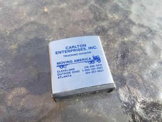 Vintage Carlton Enterprises,  Inc Trucking Company Zippo Tape Measure 6.  5 - Ft