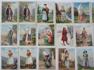 (17) T52 Turkish Trophies Costumes Tobacco Cards 2