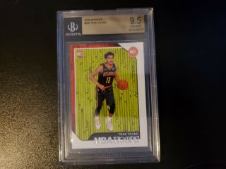 2018 - 2019 Panini Hoops Trae Young Rookie Rc 250 Bgs 9.  5 Gem