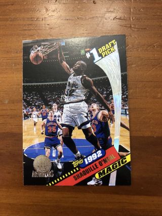 1992 - 1993 Topps Archives Gold Shaquille O’neal Rookie Card 150 Shaq Rc