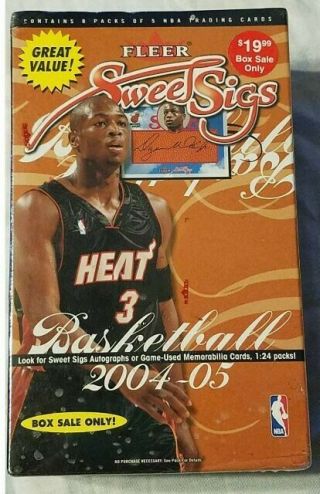 Fleer Sweet Sigs 2004 - 05 Basketball Cards Factory Box 8packs