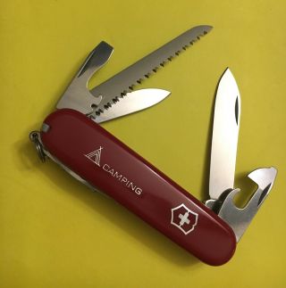 Vintage Victorinox Swiss Army Knife Camper Camping Tsa Confiscated Good Shape