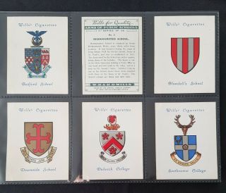 Cigarette Cards - Wills - Arms of Public Schools (2nd Series) - VG - EX 2