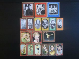 18 Color German Cig.  Cards Of American Film Stars Of 1920s/1930s,  Issued In 1937