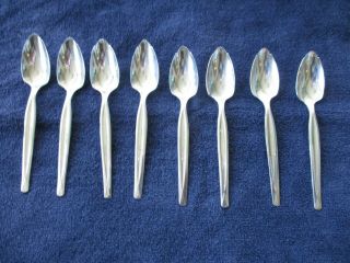 Vintage Wm Rogers Mfg Co 8 Silverplated Grapefruit Spoons Hand Polished