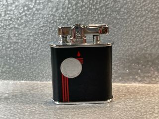 Vintage Ronson Vanguard Art Deco Styled Butane Pocket Lighter